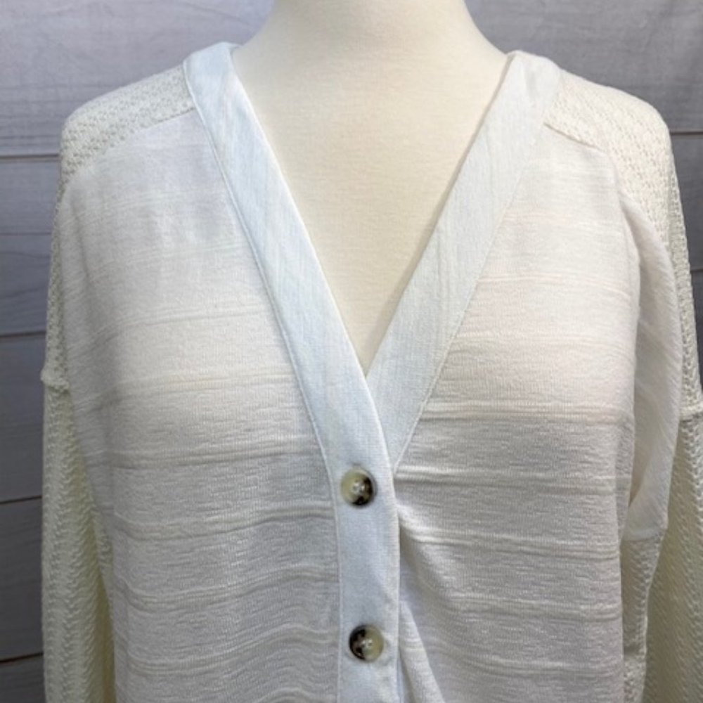 Ivory Button-Up Cardigan - Picture 6 of 8
